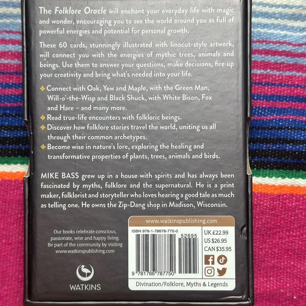 ✨ Folklore Oracle Deck – Illustrated by Mike Bass | 60-Card Set + Guidebook - Picture 5 of 13